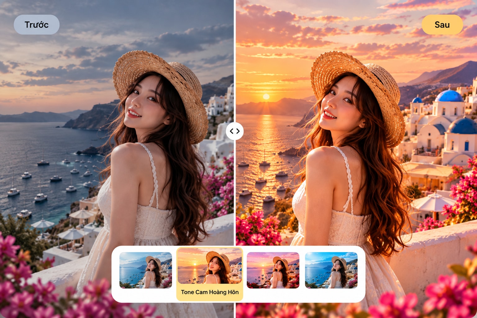 Màu chỉnh ảnh: Tone Cam Xinh